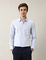 Arrow Textured Manhattan Slim Fit Ceremonial Shirt