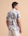U.S. Polo Assn. Denim Co. All-Over Printed Pure Cotton Polo Shirt