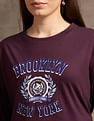 U.S. Polo Assn. Women Drop Shoulder Graphic Print T-Shirt