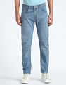 Flying Machine Slash Slim Tapered Mid Rise Jeans