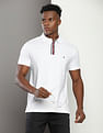 Tommy Hilfiger Striped Placket Solid Polo Shirt