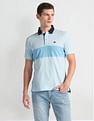 Arrow Sports Colour Block Contrast Collar Polo Shirt