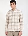 Calvin Klein Jeans Checks Boxy-Fit Twill Woven Shirt