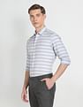 Arrow Newyork Horizontal Stripe Cotton Shirt