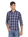 Flying Machine Plaid Check Pure Cotton Shirt