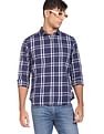 Flying Machine Plaid Check Pure Cotton Shirt