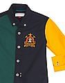 U.S. Polo Assn. Kids Boys Rounded Cuff Colour Block Shirt