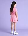 U.S. Polo Assn. Kids Girls Solid Mini Skater Dress