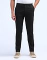 Flying Machine Slash Slim Tapered Fit Solid Trousers