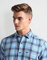 Arrow Sports Short Sleeve Tartan Check Shirt