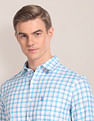 U.S. Polo Assn. Spread Collar Checked Casual Shirt