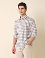 U.S. Polo Assn. Grid Tattersall Checked Tailored Fit Shirt