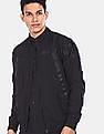 Flying Machine Tonal Tape Solid Bomber Jacket
