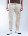 Flying Machine Relaxed Tapered Fit Twill Cargos