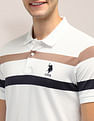 U.S. Polo Assn. Horizontal Striped Slim Fit Polo Shirt