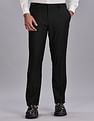 Tommy Hilfiger Regular-Fit Self-Design Mid Rise Trouser