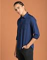 Flying Machine Patterned Print Twill Cotton Shirt