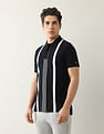 Arrow Sport Pure Cotton Vertical Striped Polo Shirt