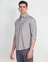 Arrow Sports Vertical Stripe Manhattan Slim Fit Shirt