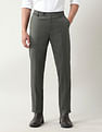 Arrow Slim Fit Solid Trousers