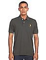 U.S. Polo Assn. Ribbed Collar Solid Polo Shirt