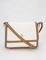 Tommy Hilfiger Solid Brown Pu Sling Bag