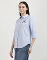 Tommy Hilfiger Heritage Logo Stripe Oxford Shirt