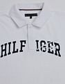Tommy Hilfiger Kids Boys Embroidered Logo Relaxed Fit Cotton Polo T-Shirt