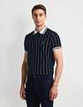 U.S. Polo Assn. Denim Co. Muscle Fit Striped Polo Shirt