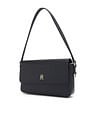 Tommy Hilfiger Solid Black PU Bag