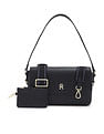 Tommy Hilfiger Solid Black PU Bag