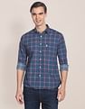 U.S. Polo Assn. Spread Collar Checked Casual Shirt