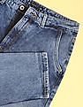 Flying Machine Women Mid Rise Acid Wash Boyfriend Slim Fit Jeans