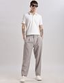 Calvin Klein Jeans Slim-Fit Solid Mid Rise Trousers