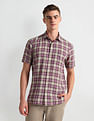Arrow Sports Short Sleeve Tartan Check Shirt