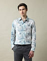 Arrow Floral Printed 1851 Linen Shirt