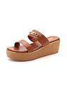 U.S. Polo Assn. Women Open Toe Elettra Wedge Sandals