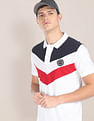 U.S. Polo Assn. Cotton Colour Block Polo Shirt
