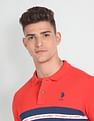U.S. Polo Assn. Denim Co. Brand Stripe Pique Polo Shirt