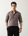 Arrow Newyork Floral Printed Manhattan Slim Fit Shirt