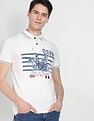 U.S. Polo Assn. Denim Co. Brand Print Pique Polo Shirt