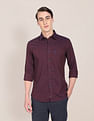 U.S. Polo Assn. Self Design Oxford Premium Cotton Casual Shirt