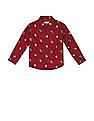 U.S. Polo Assn. Kids Boys Button Down Collar Printed Shirt