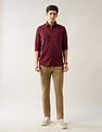 Arrow Sport Textured Pure Cotton Slim Fit Shirt