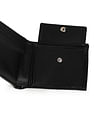 Calvin Klein Solid Leather Monogram Wallet
