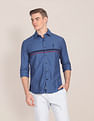 U.S. Polo Assn. Spread Collar Cotton Striped Casual Shirt