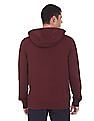 Tommy Hilfiger Men Maroon Tonal Embroidered Crest Sweatshirt