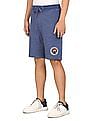 U.S. Polo Assn. Denim Co. Mid Rise Drawstring Waist Solid Shorts