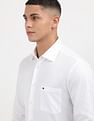 Tommy Hilfiger Solid Engineered Regular Shirt