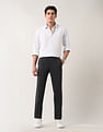 Arrow Newyork Solid Dobby Autoflex Trousers